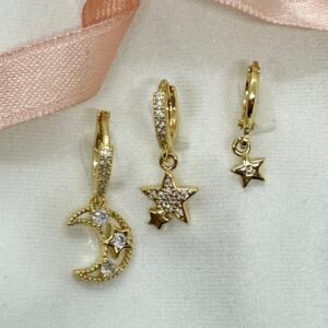 Moonstar 3'lü Küpe Seti