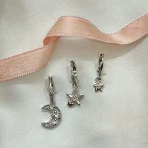 Almina 3'lü Küpe Seti