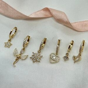 Luniva 6'lı Küpe Seti