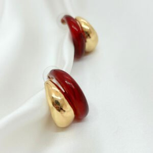 Blanc Burgundy Küpe